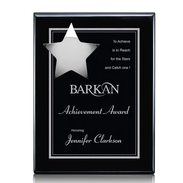Plaque Hollister - Noir/Chrome 12 x 15 po
