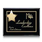 Plaque Hollister - Noir/Or 12 x 15 po