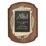 Plaque Laurel Wreath - Noyer et laiton