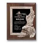 Plaque Leadership - Noyer/Argent