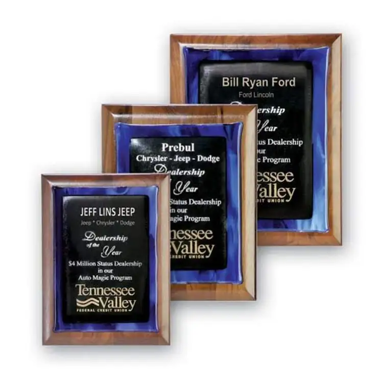 Metallic Fusion Plaque - Blue