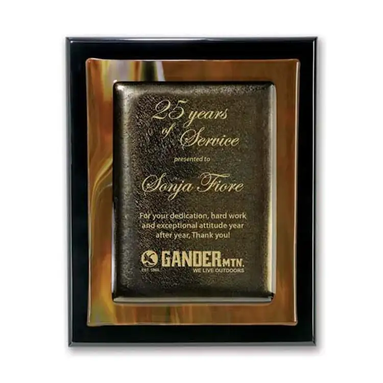 Metallic Fusion Black Plaque #12