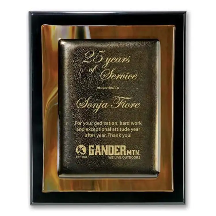 Metallic Fusion Black Plaque #13