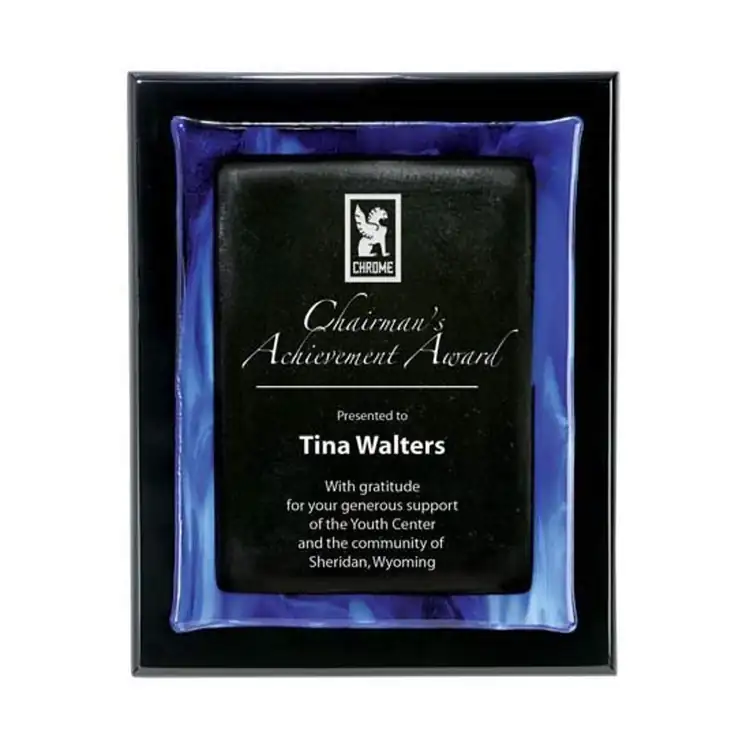 Metallic Fusion Black Plaque #9