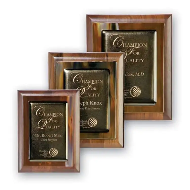 Metallic Fusion Walnut Plaque #2