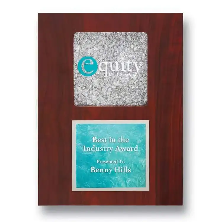Mica Multicolor Plaque with Square Medallion #3