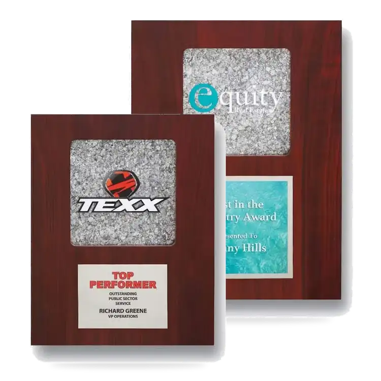 Mica Multicolor Plaque with Square Medallion