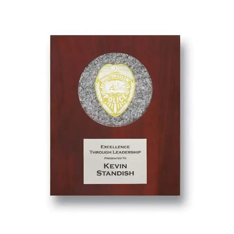 Plaque Mica multicolore avec médaillon rond #2
