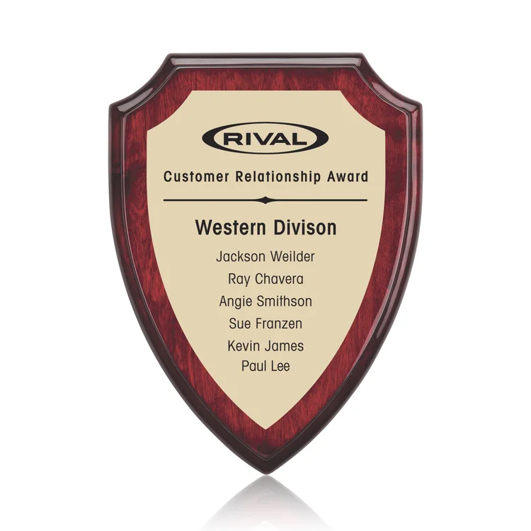 Montague Everett Plaque - Rosewood Gold