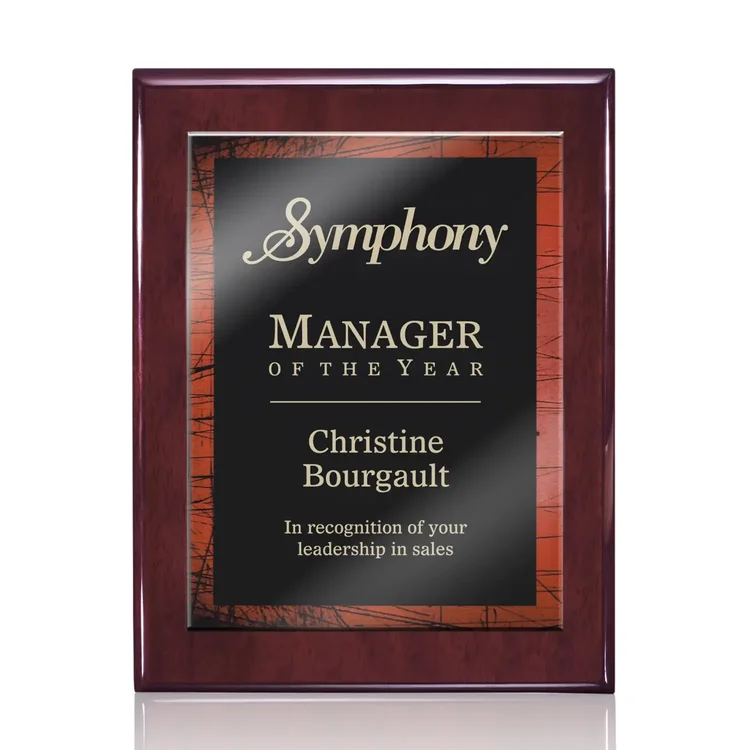 Oakleigh Caprice Plaque - Rosewood Finish #2