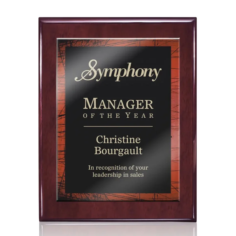 Oakleigh Caprice Plaque - Rosewood Finish #3