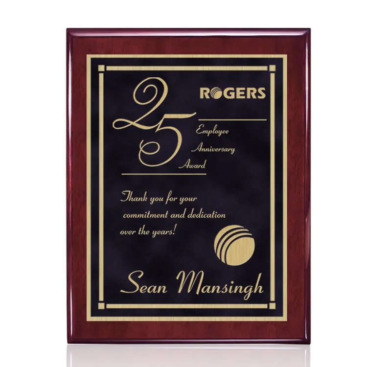 Oakleigh Contempo Plaque - Rosewood Finish #10