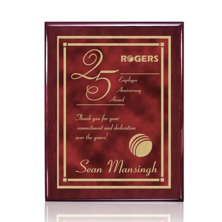 Oakleigh Contempo Plaque - Rosewood Finish #2