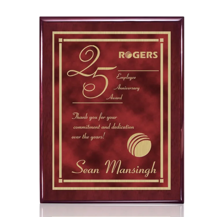 Oakleigh Contempo Plaque - Rosewood Finish #4