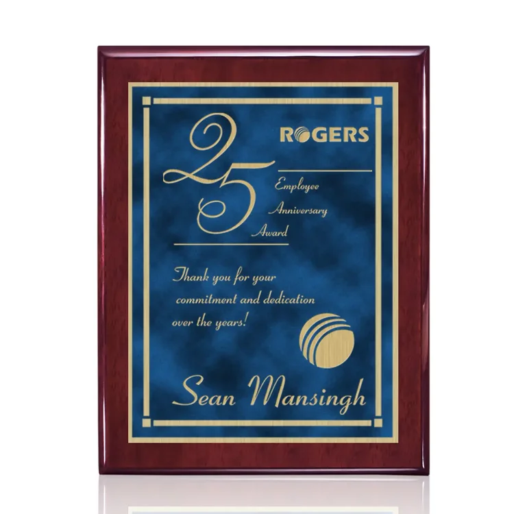 Oakleigh Contempo Plaque - Rosewood Finish #6