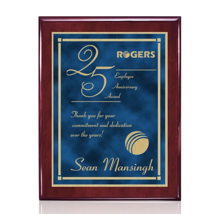 Oakleigh Contempo Plaque - Rosewood Finish #7