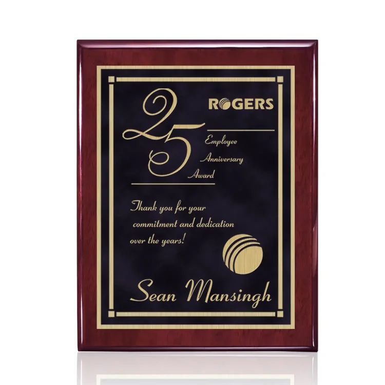 Oakleigh Contempo Plaque - Rosewood Finish #8