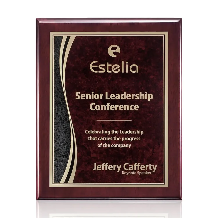 Oakleigh Finch Plaque - Rosewood Finish #3