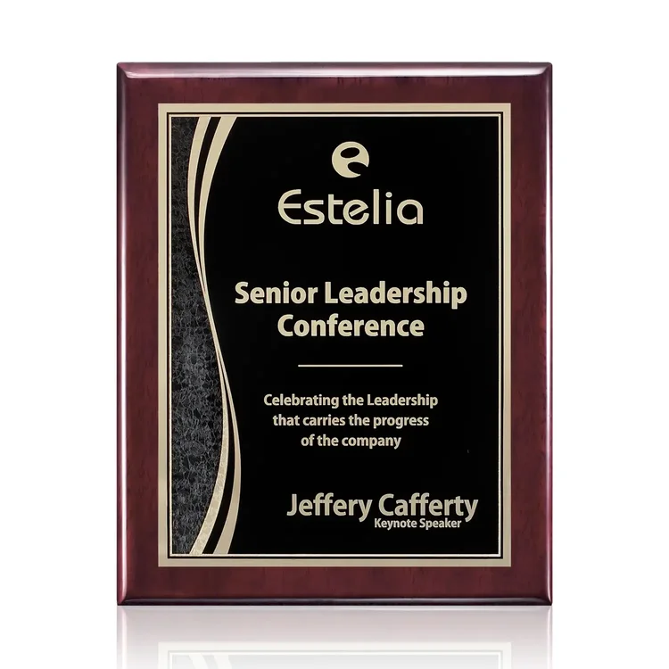 Oakleigh Finch Plaque - Rosewood Finish #8