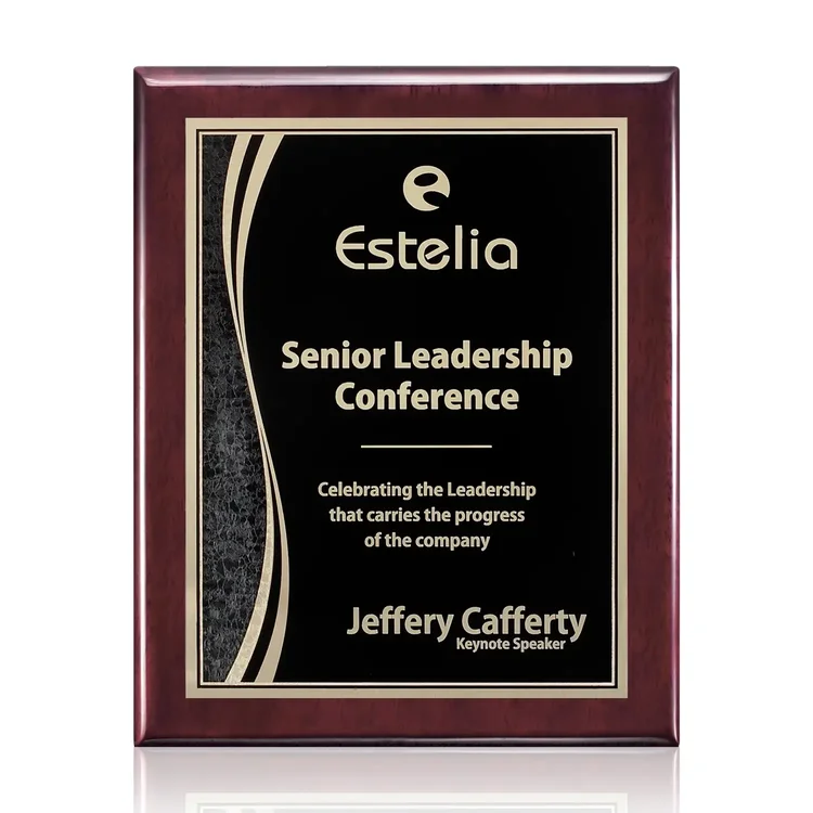 Oakleigh Finch Plaque - Rosewood Finish #9