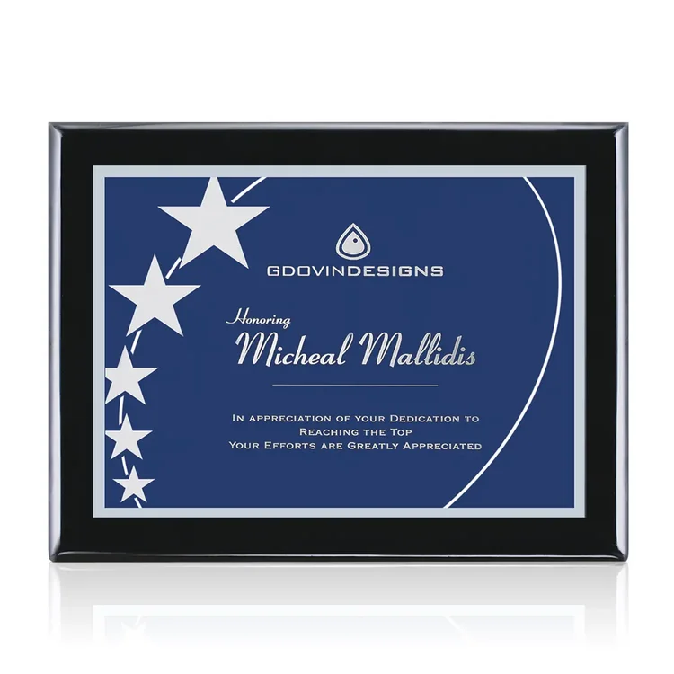 Oakleigh Gemini - Black Finish Plaque #10
