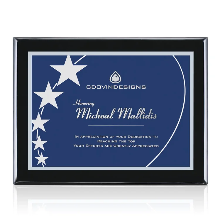 Oakleigh Gemini - Black Finish Plaque #11