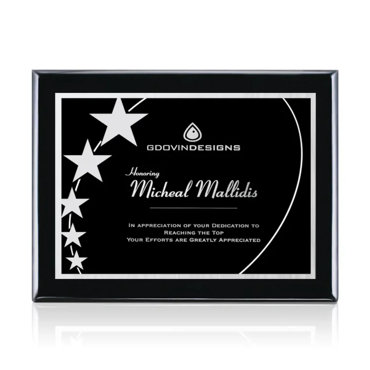 Oakleigh Gemini - Black Finish Plaque #12