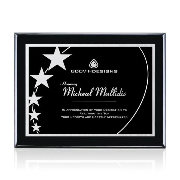 Oakleigh Gemini - Black Finish Plaque #13