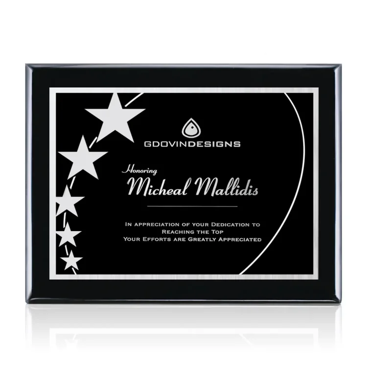 Oakleigh Gemini - Black Finish Plaque #14