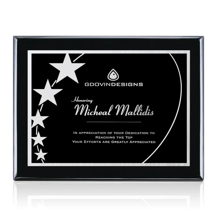 Oakleigh Gemini - Black Finish Plaque #15