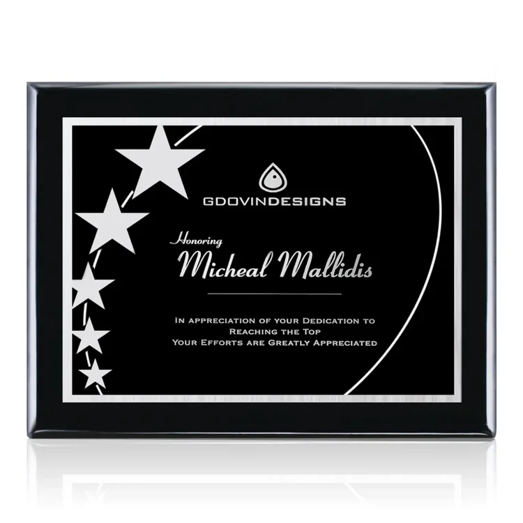 Oakleigh Gemini - Black Finish Plaque #16