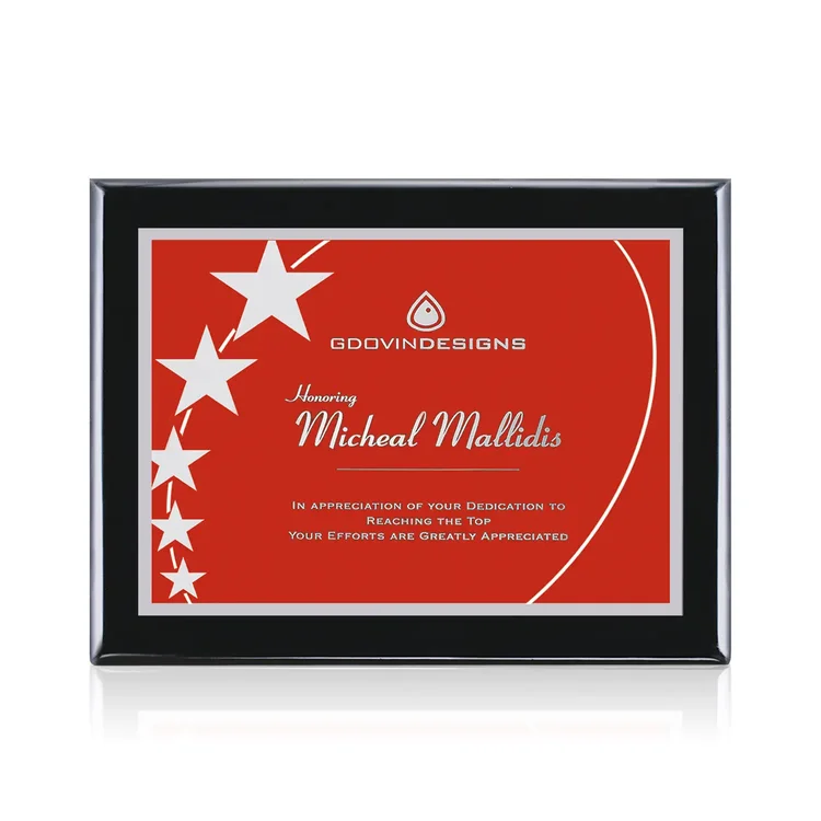 Oakleigh Gemini - Black Finish Plaque #2