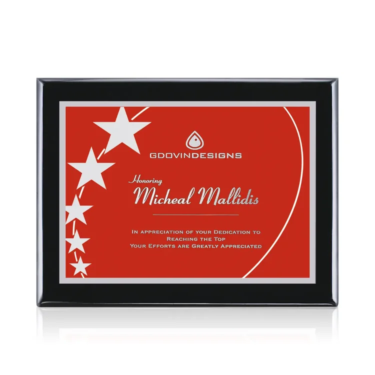 Oakleigh Gemini - Black Finish Plaque #3
