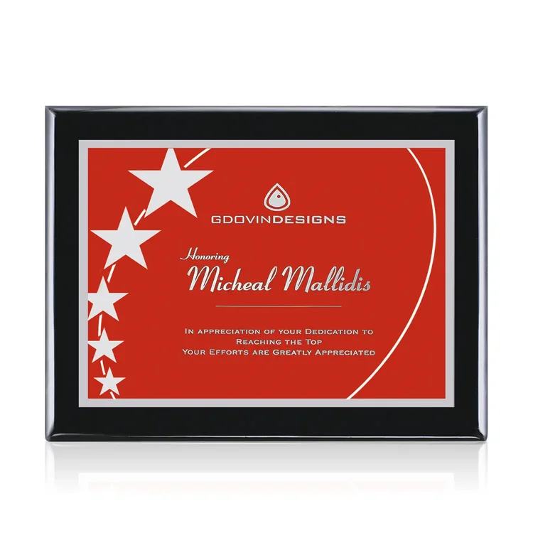 Oakleigh Gemini - Black Finish Plaque #4