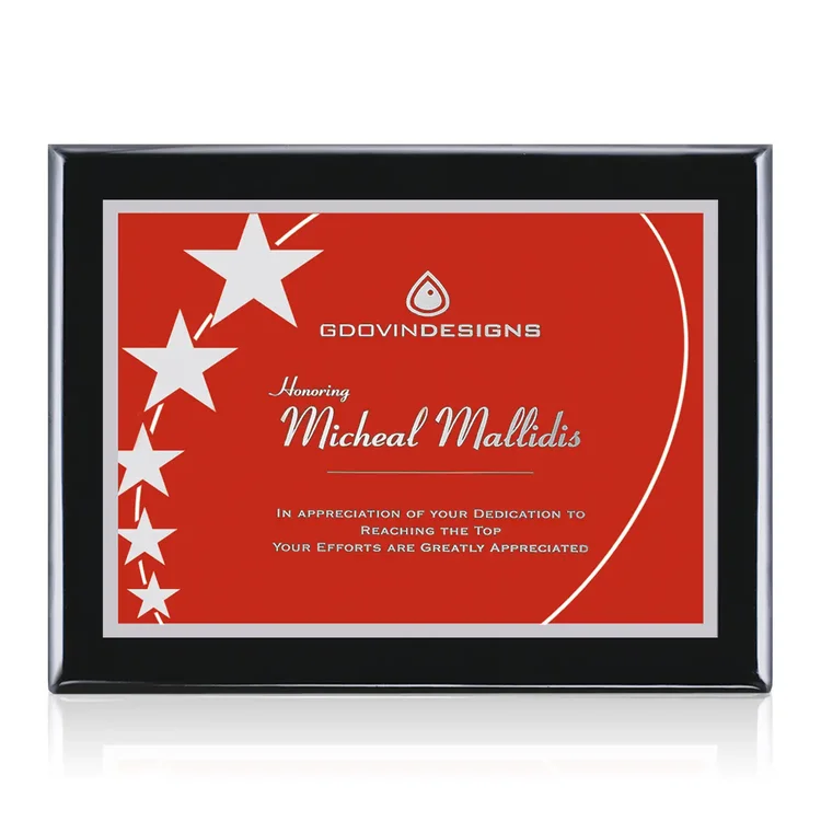 Oakleigh Gemini - Black Finish Plaque #6