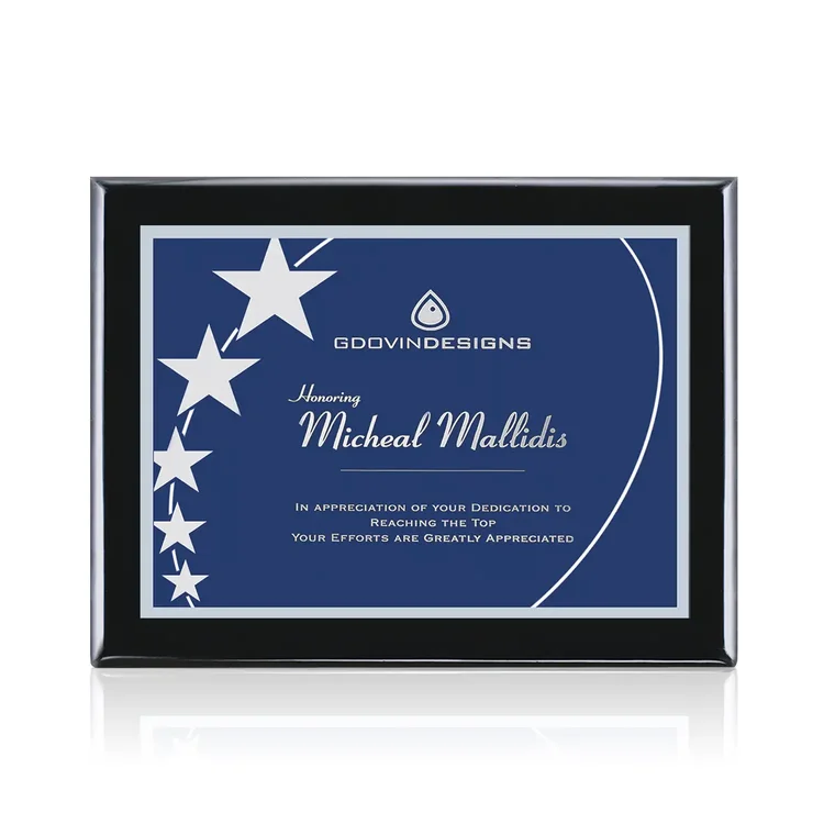 Oakleigh Gemini - Black Finish Plaque #7