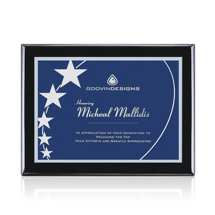 Oakleigh Gemini - Black Finish Plaque #8