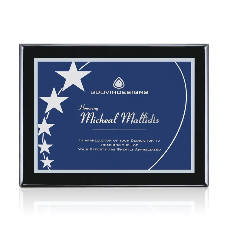 Oakleigh Gemini - Black Finish Plaque #9
