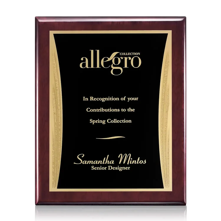 Oakleigh Showtime Plaque - Rosewood Finish #10