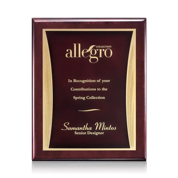 Oakleigh Showtime Plaque - Rosewood Finish #2