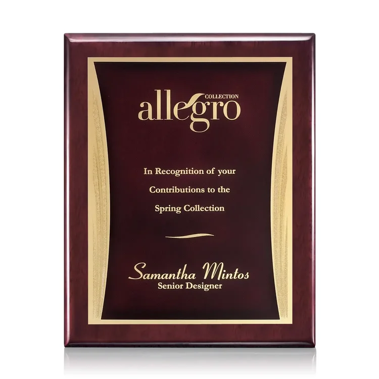 Oakleigh Showtime Plaque - Rosewood Finish #3