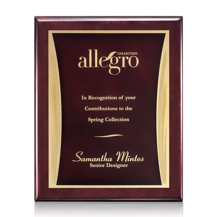 Oakleigh Showtime Plaque - Rosewood Finish #4