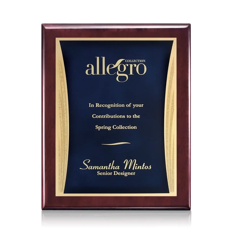 Oakleigh Showtime Plaque - Rosewood Finish #5