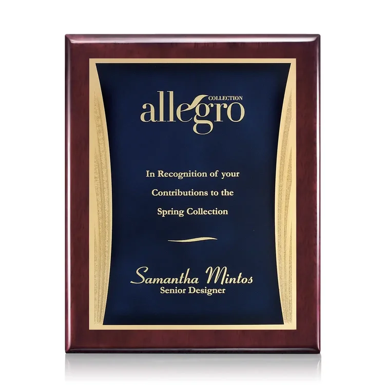 Oakleigh Showtime Plaque - Rosewood Finish #6