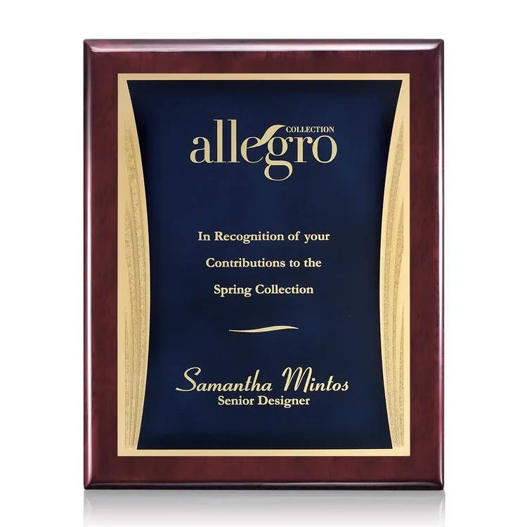 Oakleigh Showtime Plaque - Rosewood Finish #7