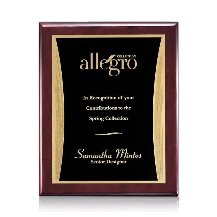 Oakleigh Showtime Plaque - Rosewood Finish #8