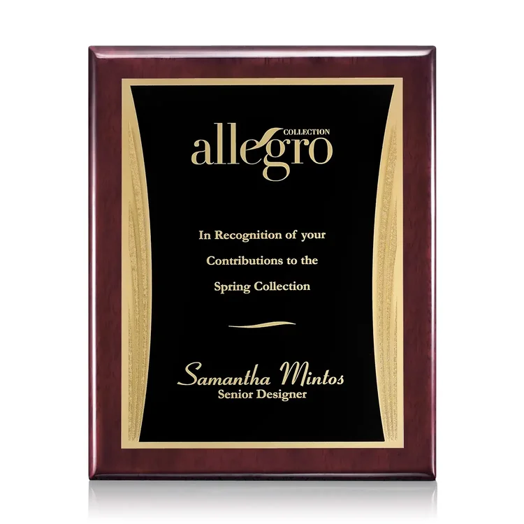 Oakleigh Showtime Plaque - Rosewood Finish #9