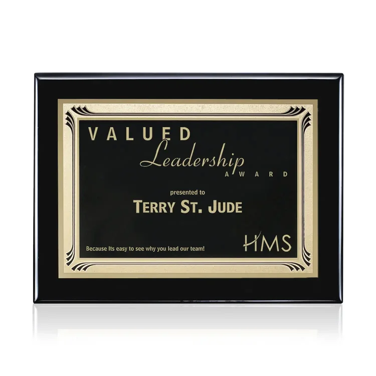 Oakleigh Sonata - Black Finish Plaque #2