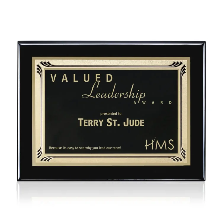 Oakleigh Sonata - Black Finish Plaque #3