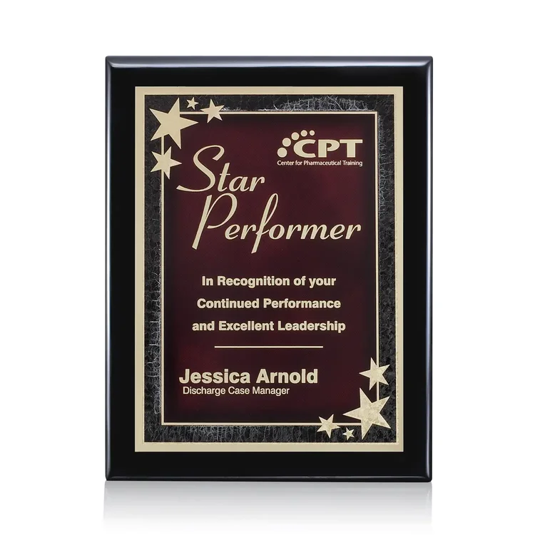 Oakleigh Starburst - Black Finish Plaque #2